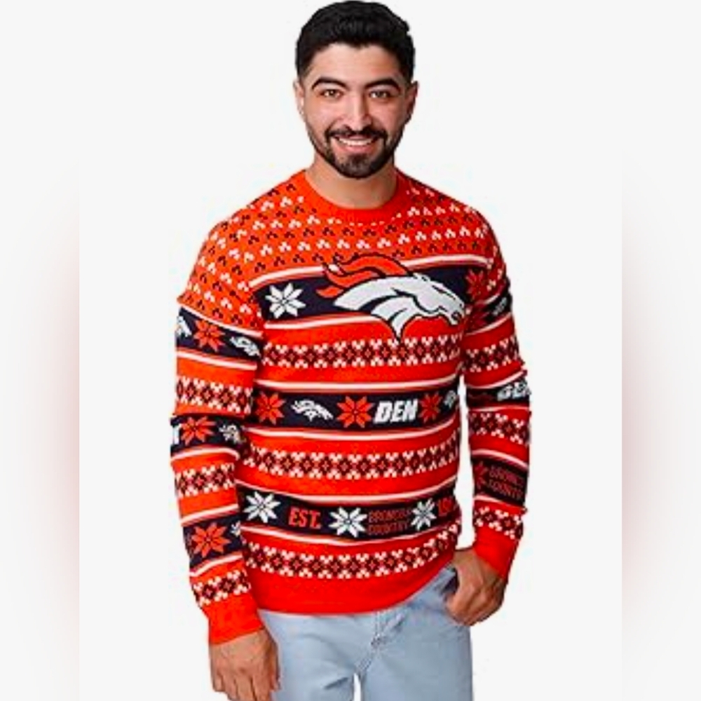 NFL Denver Broncos Men's Crewneck Sweater In XXL NWT